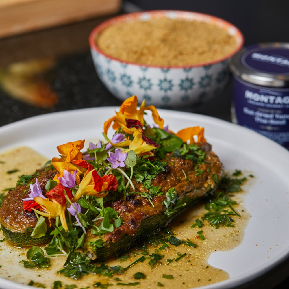10 Steps Stuffed Zucchini - MONTAGÉ Andaman Gourmet Salt - EAP Trading LLC