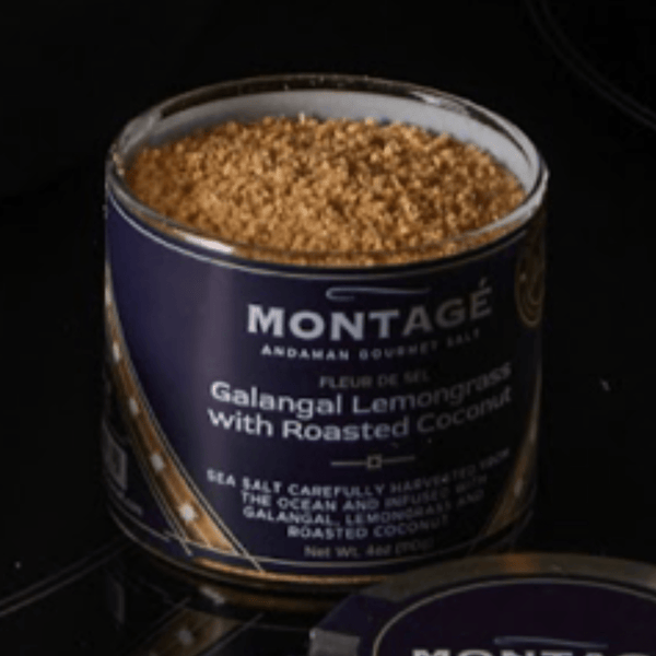 Fleur de Sel Gourmet Salt | Galangal Lemongrass with Roasted Coconut | 4lbs Aluminum Foil Bag - MONTAGÉ Andaman Gourmet Salt - EAP Trading LLC