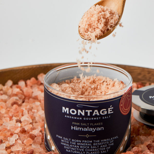 Himalayan Pink Flake Salt for Crème Brûlée & Desserts | Montagé