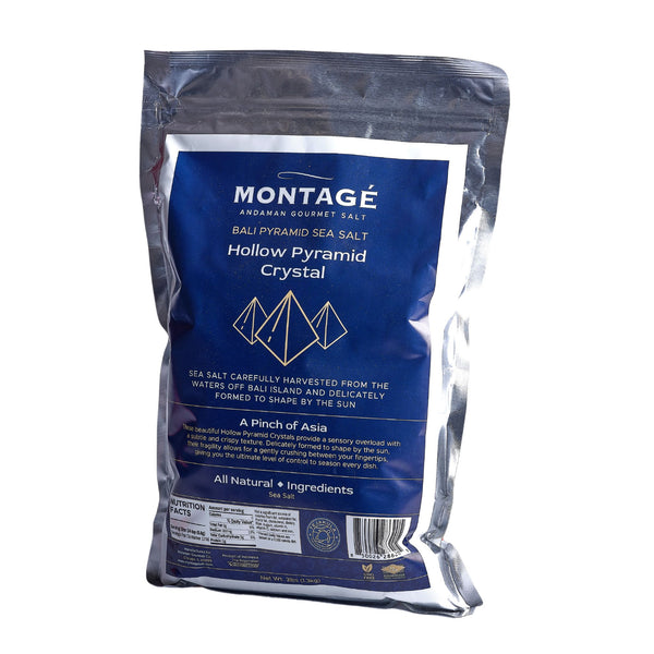 Montagé Tejakula hollow pyramid sea salt 3lb Chef's Bag for restaurants