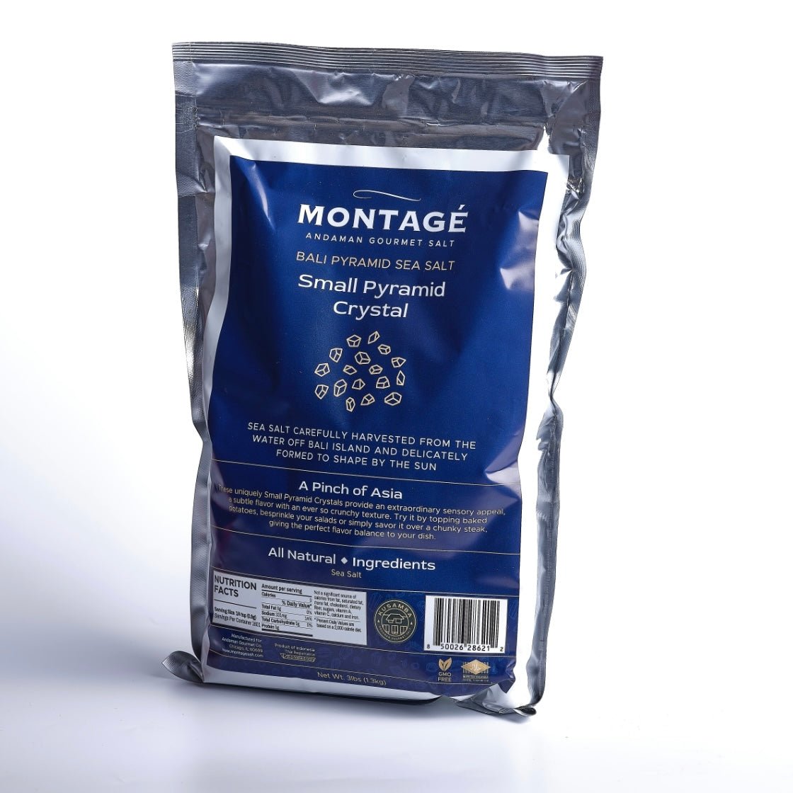 Kusamba Pyramid Finishing Salt | 3lb Chef’s Bulk Pack - MONTAGÉ Andaman Gourmet Salt - EAP Trading LLC