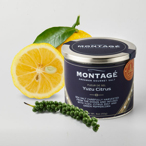 Montagé Fleur de Sel Yuzu Citrus showing ingredients