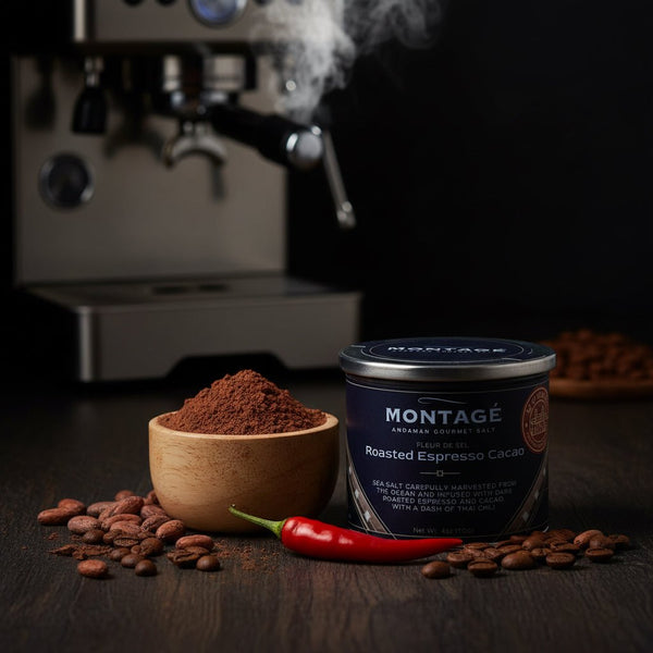 Espresso Cacao Sea Salt | Coffee & Chocolate Finishing Salt | Montagé Mumbai - MONTAGÉ Andaman Gourmet Salt - EAP Trading LLC