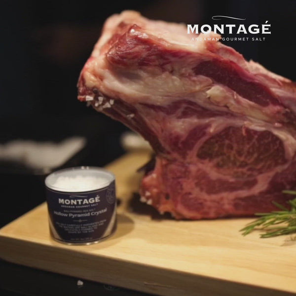 Pyramid Salt Gourmet Salt | Montagé Hollow Pyramid Crystal | Andaman Gourmet | Sea Salt All Natural 3oz Glass Jar