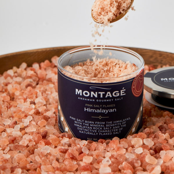 Pink Himalayan Flake Salt – Gourmet Finishing Salt | Montagé - MONTAGÉ Andaman Gourmet Salt - EAP Trading LLC