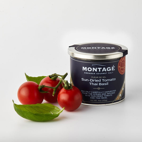 Sun-Dried Tomato & Thai Basil Sea Salt | Infused Finishing Salt | Montagé Samui - MONTAGÉ Andaman Gourmet Salt - EAP Trading LLC