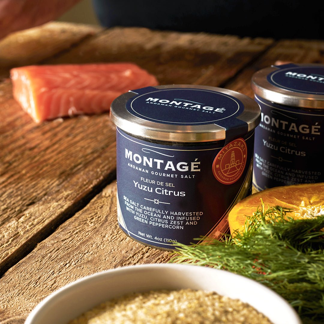 Yuzu Citrus Sea Salt – Rare Japanese Finishing Salt | Montagé - MONTAGÉ Andaman Gourmet Salt - EAP Trading LLC